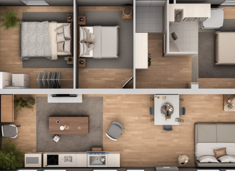 Reforma integral pisos por habitaciones