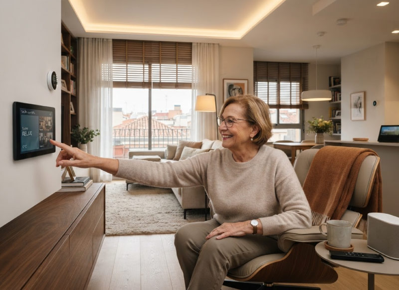 Domotica y tecnologia para una vivienda mas segura para mayores